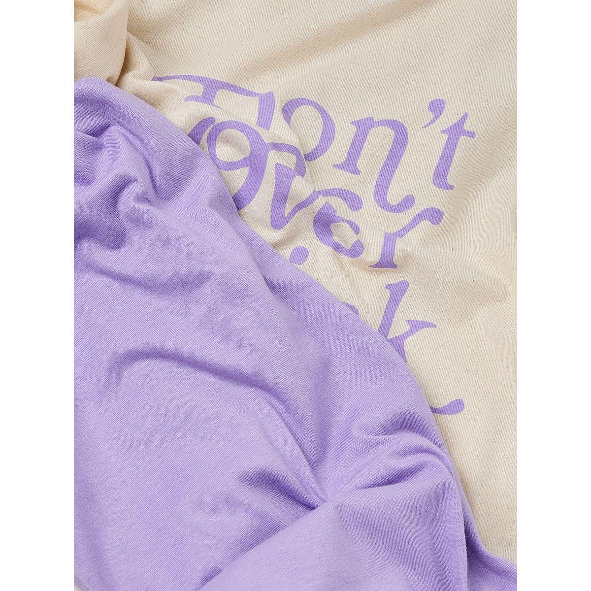 Styli Unwind Don't Over Think It Slogan T-Shirt & Solid Pyjama Set-women-clothing-nightwear-pyjamas-longsets-image-7