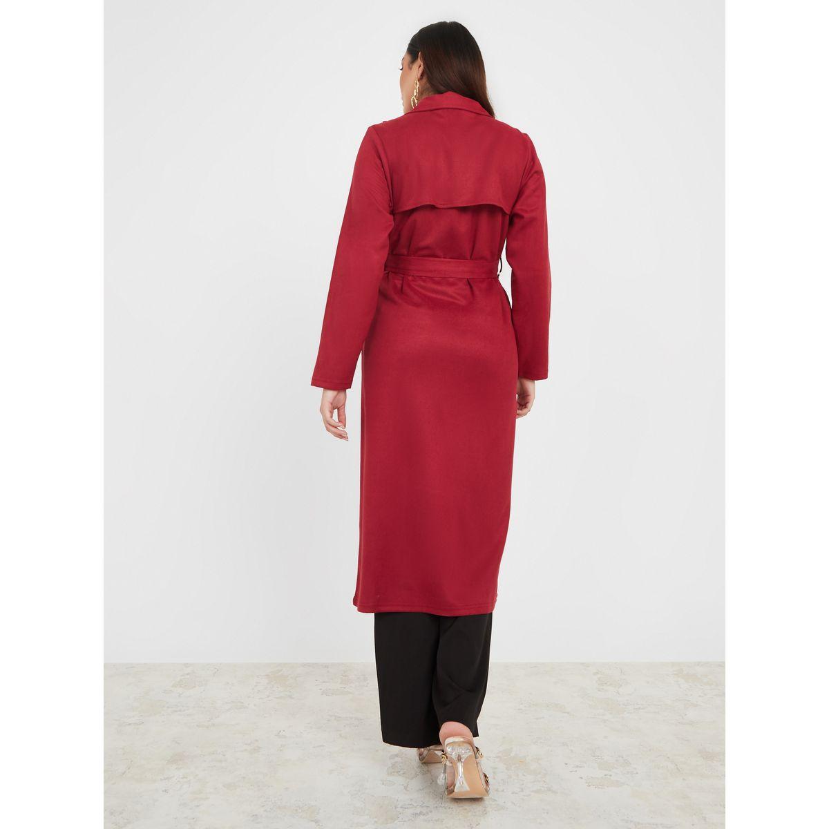 معطف ترنش مع حزام خصر-women-winterwear-coatsandjackets-coats-image-5