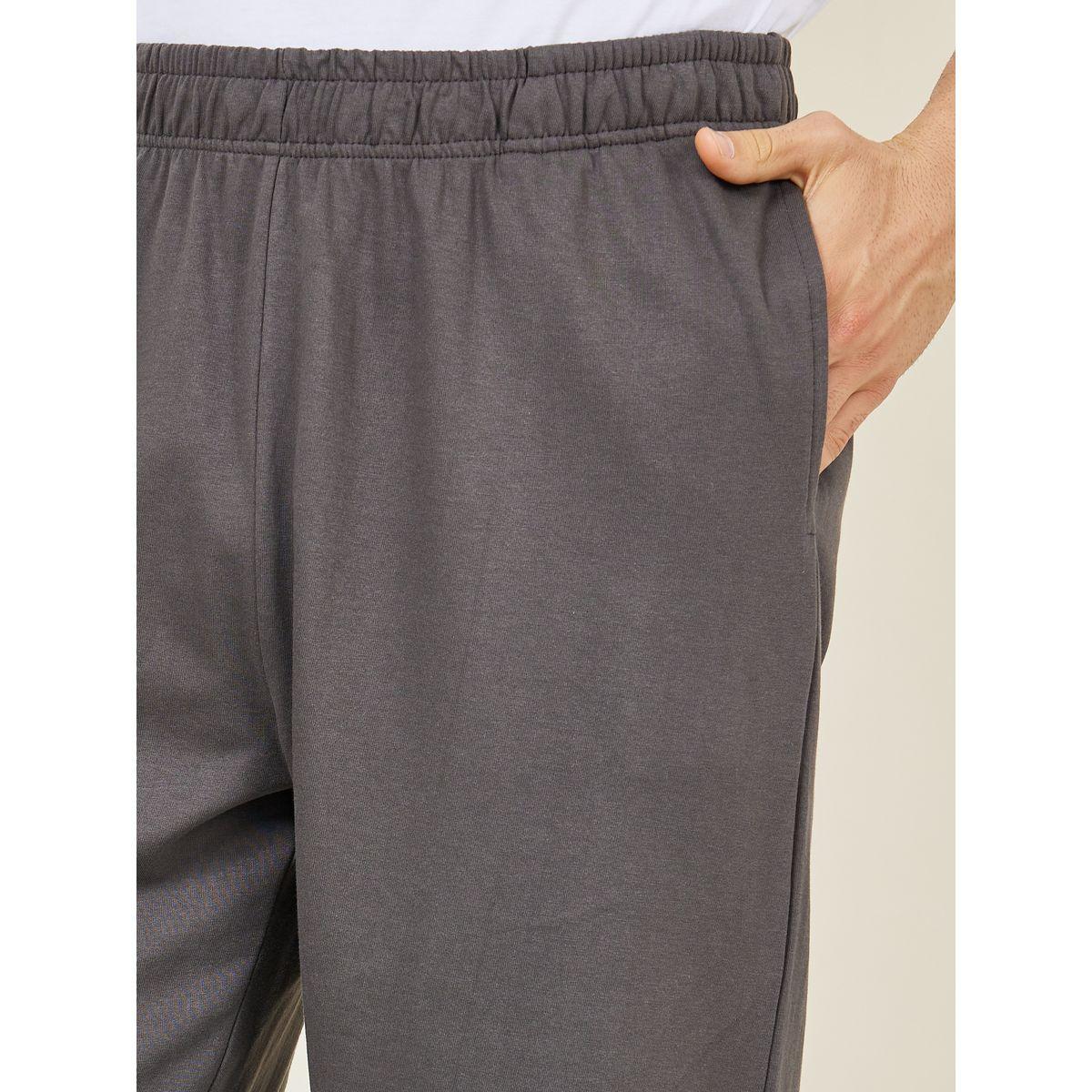 Styli Solid French Terry Relaxed Fit Joggers-men-clothing-bottoms-joggers-image-3