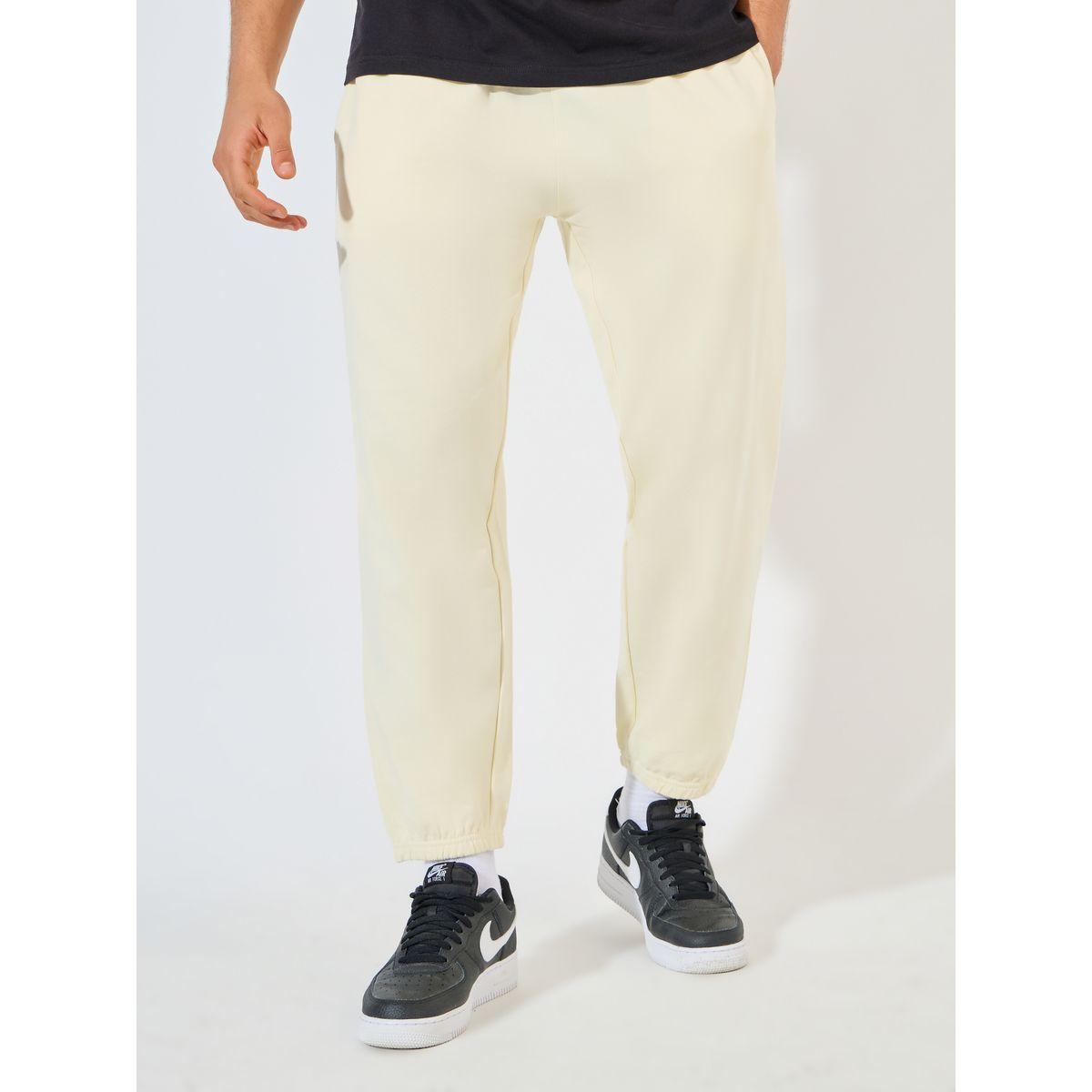 Styli Relaxed Fit French Terry Joggers with Elasticated Hem-men-clothing-bottoms-joggers-image-1