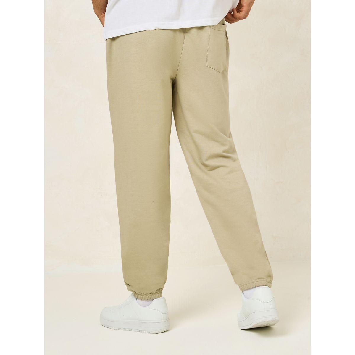 Styli Relaxed Fit French Terry Jogger with Elasticated Hem-men-clothing-bottoms-joggers-image-4