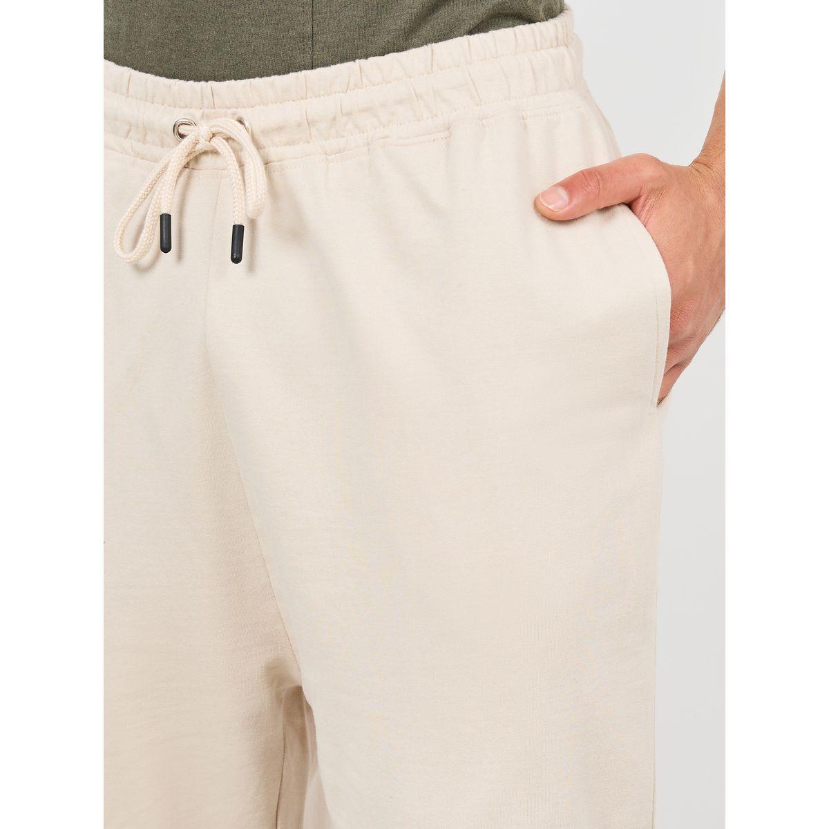 Styli Oversized Solid Fleece Joggers-men-clothing-bottoms-joggers-image-3
