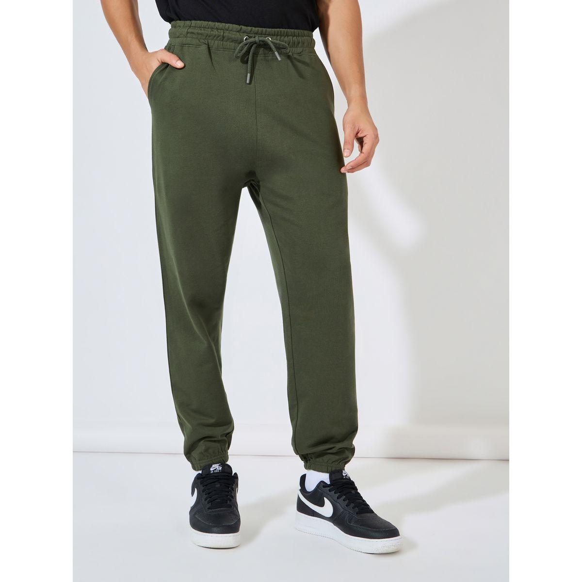 Styli Oversized Elasticated Hem Joggers-men-clothing-bottoms-joggers-image-1