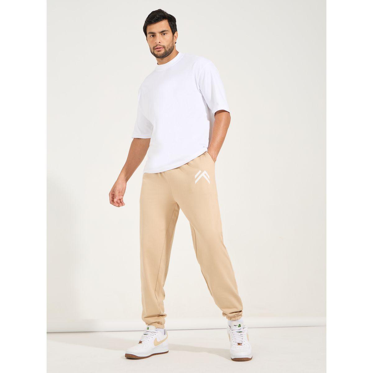 جوغر فضفاض بطبعة ناعمة مع حواف مطاطية-men-clothing-bottoms-joggers-image-2