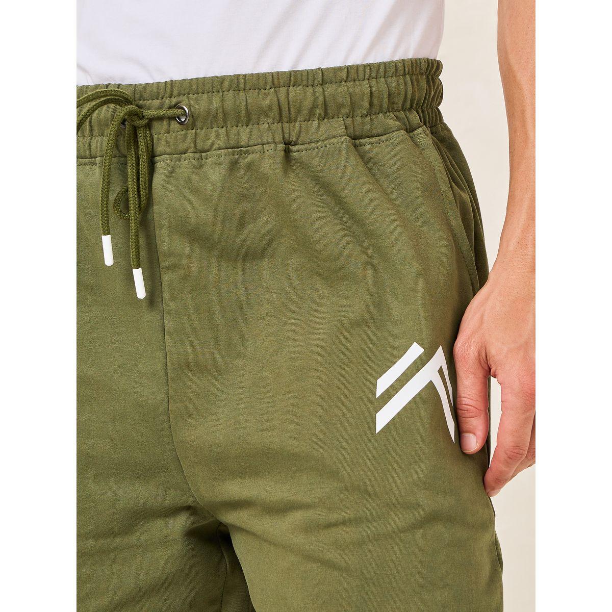 Styli Minimal Print Oversized Joggers with Elasticated Hem-men-clothing-bottoms-joggers-image-3