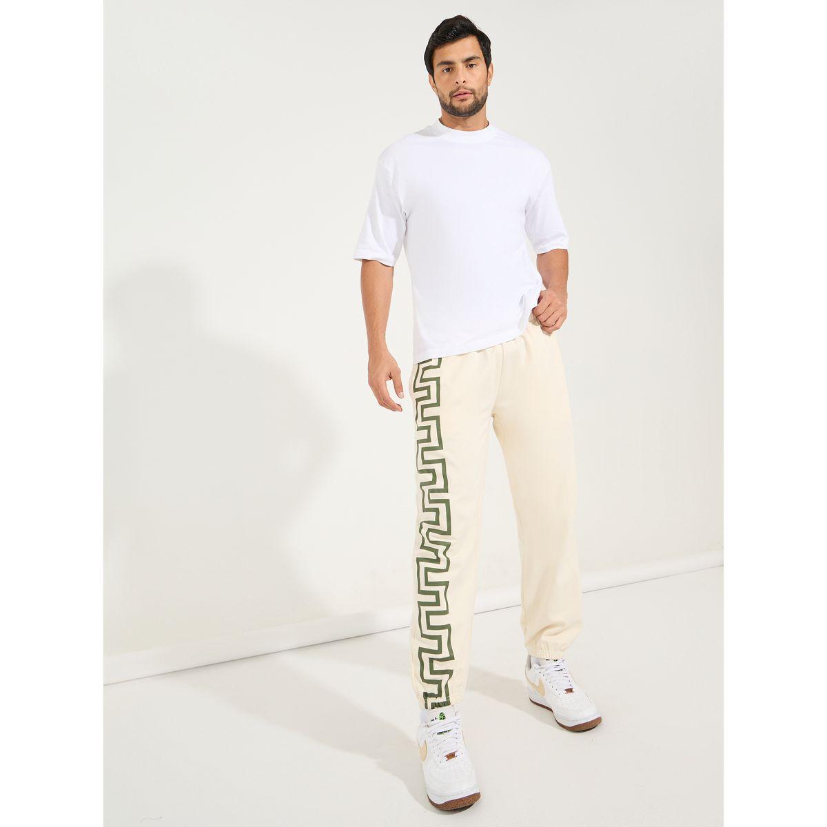 Styli Relaxed Fit Joggers with Enlarged Print-men-clothing-bottoms-joggers-image-2