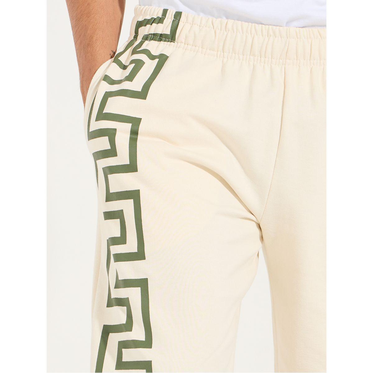 جوغر بقصة مريحة مع طبعة جرافيك-men-clothing-bottoms-joggers-image-4