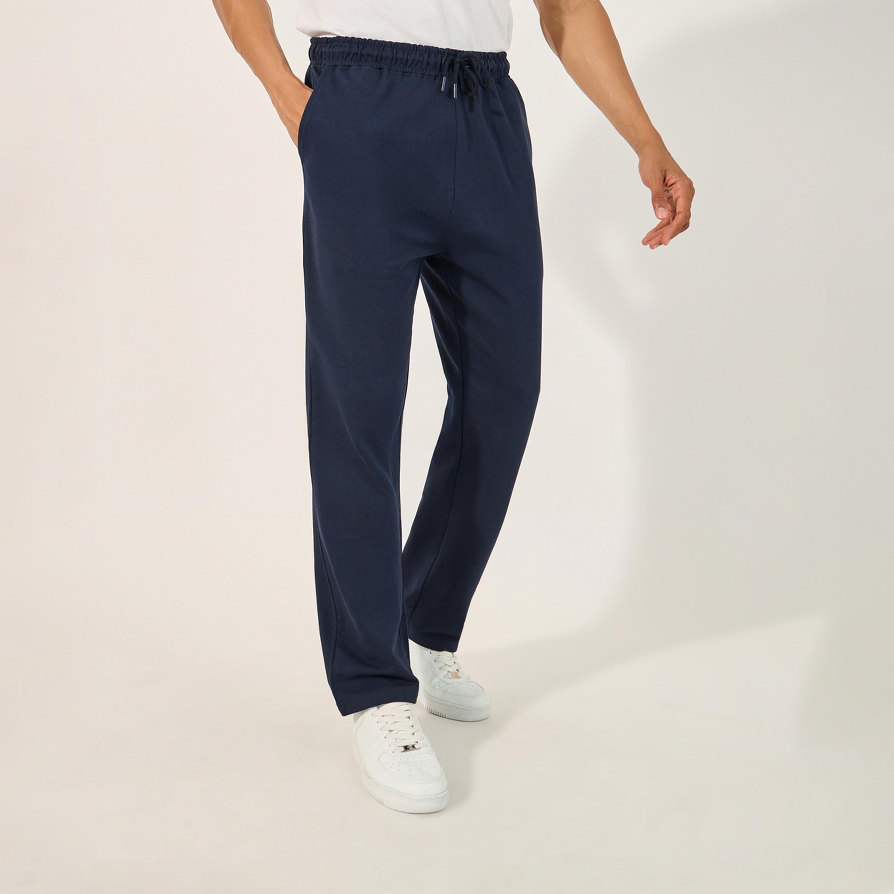 ستايلي - بنطال رياضي بقصّة مستقيمة وجيب جانبي-men-clothing-bottoms-joggers-image-1