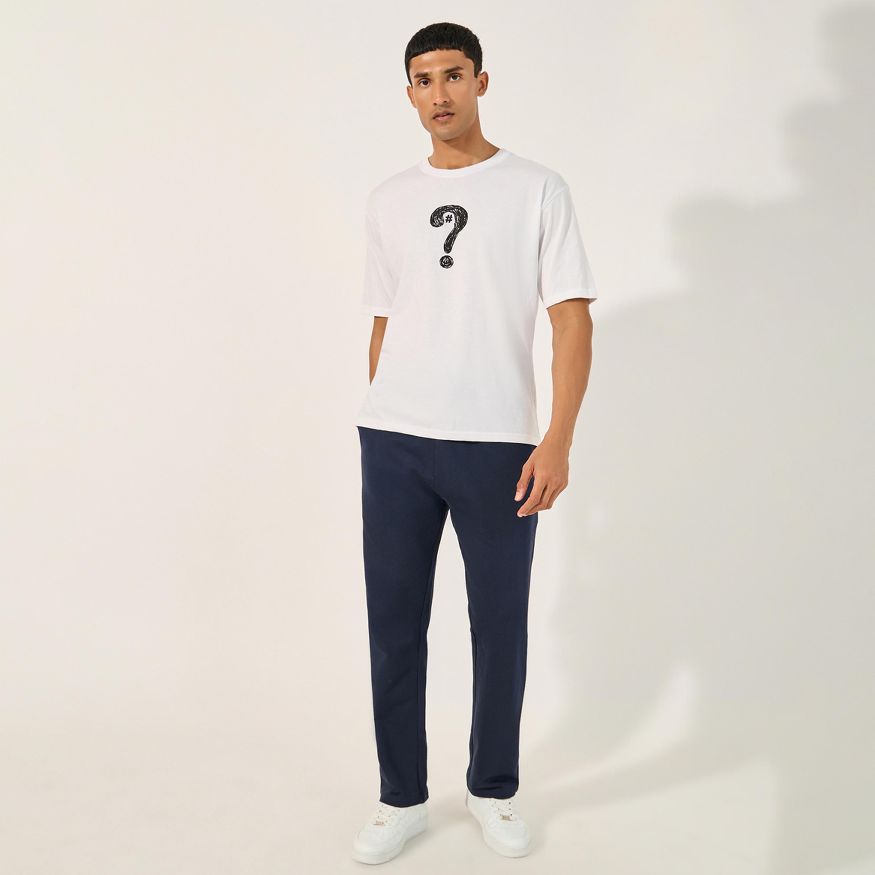 Styli Solid Straight Fit Joggers with Side Pocket-men-clothing-bottoms-joggers-image-2