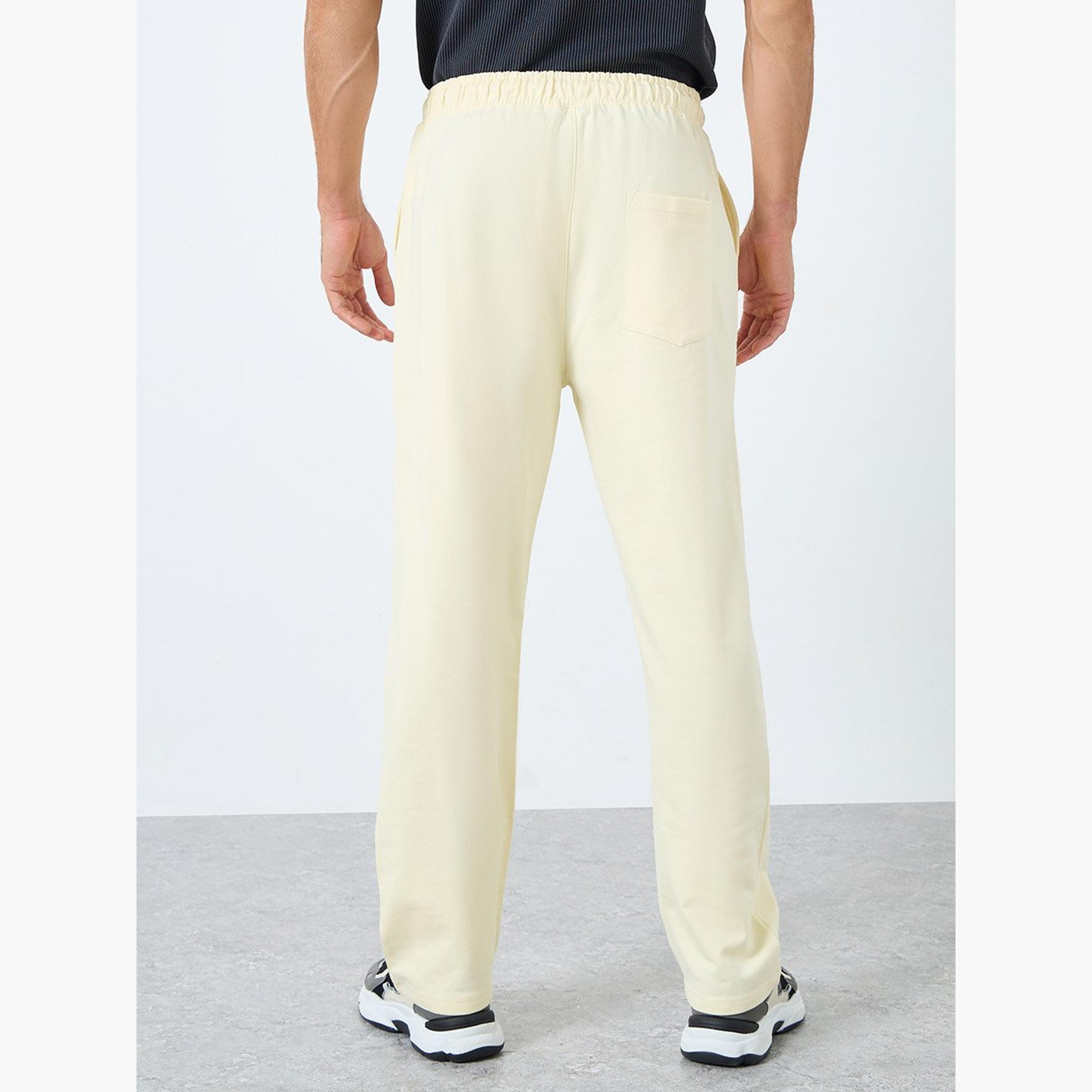 Styli Solid Straight Fit Joggers with Side Pocket-men-clothing-sportswearandactivewear-bottoms-joggers-image-4