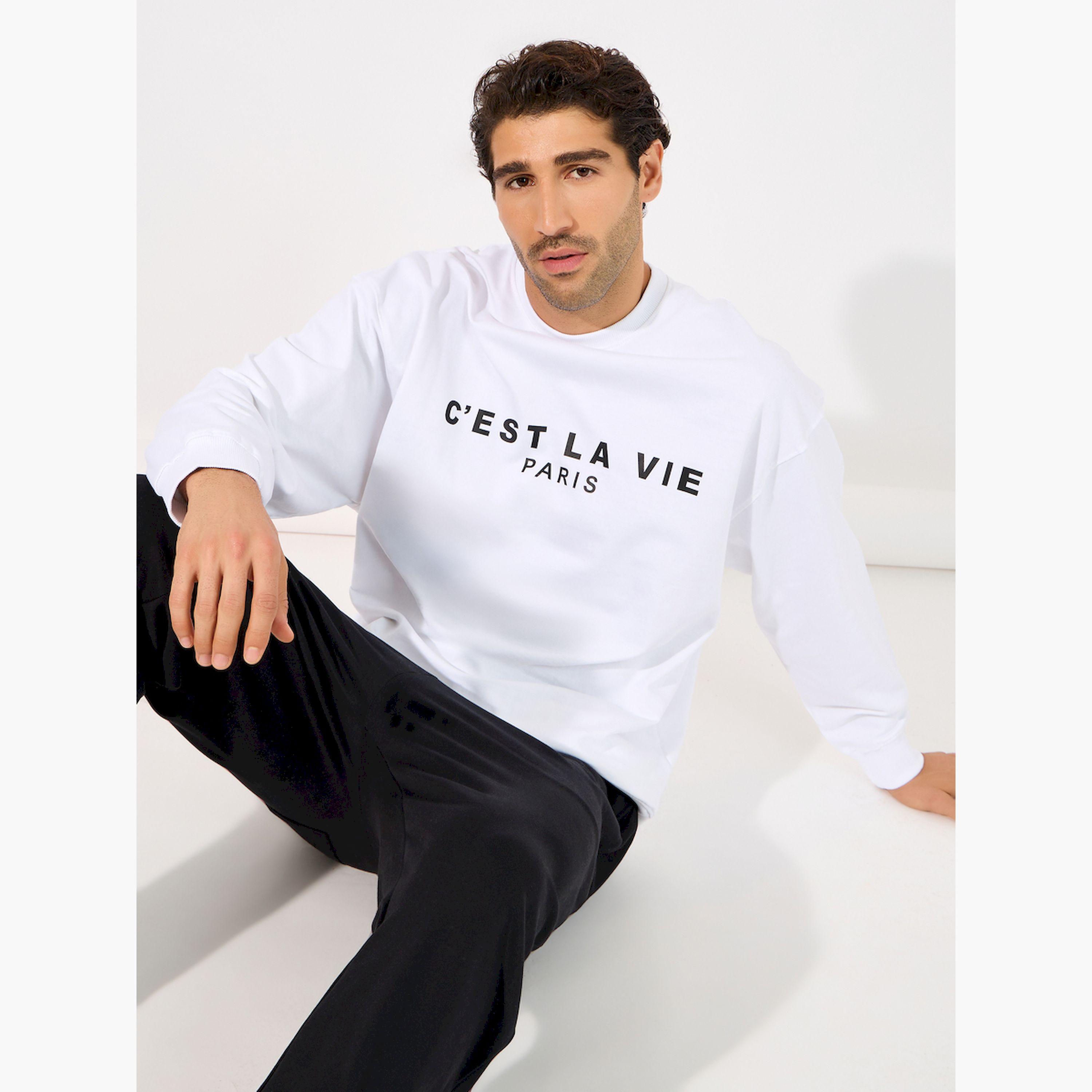 Styli Text Print Detail Boxy Fit Sweatshirt-men-winterwear-hoodiesandsweatshirts-image-3