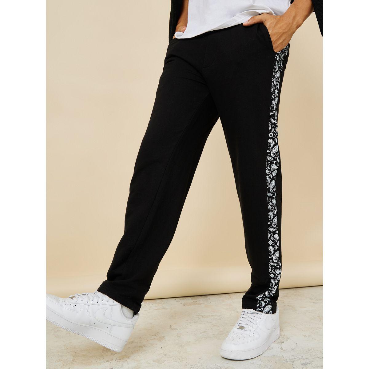 Styli Paisley Print Relaxed Fit Joggers-men-clothing-bottoms-joggers-image-2