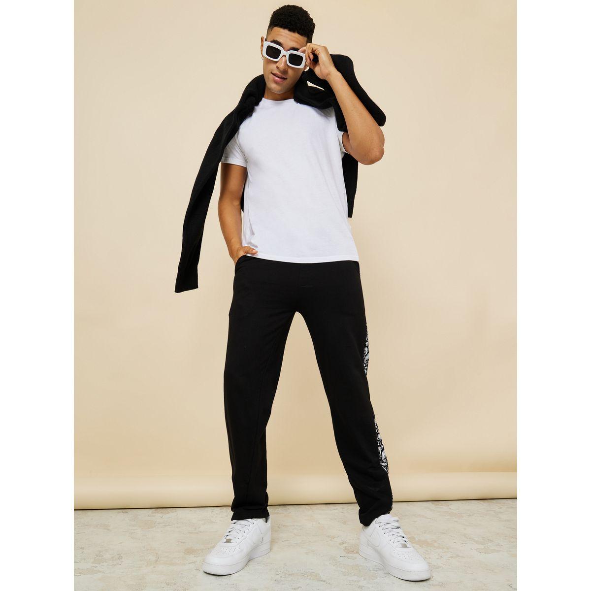 Styli Paisley Print Relaxed Fit Joggers-men-clothing-bottoms-joggers-image-3