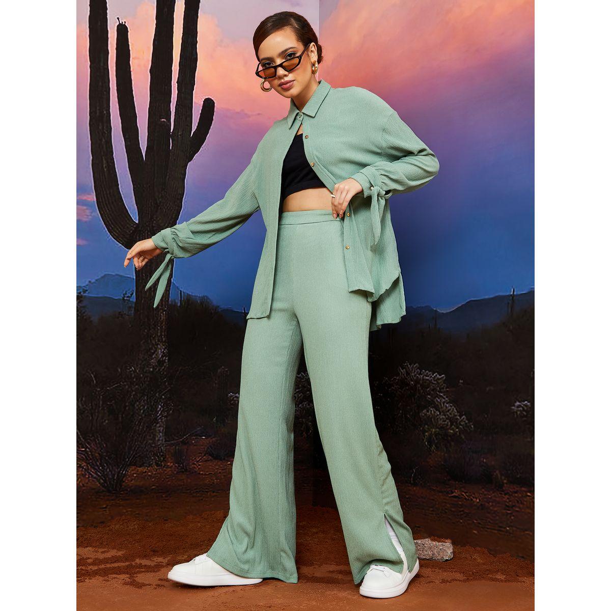بنطال بقصة واسعة ومزين بشق-women-clothing-bottoms-trousers-image-2