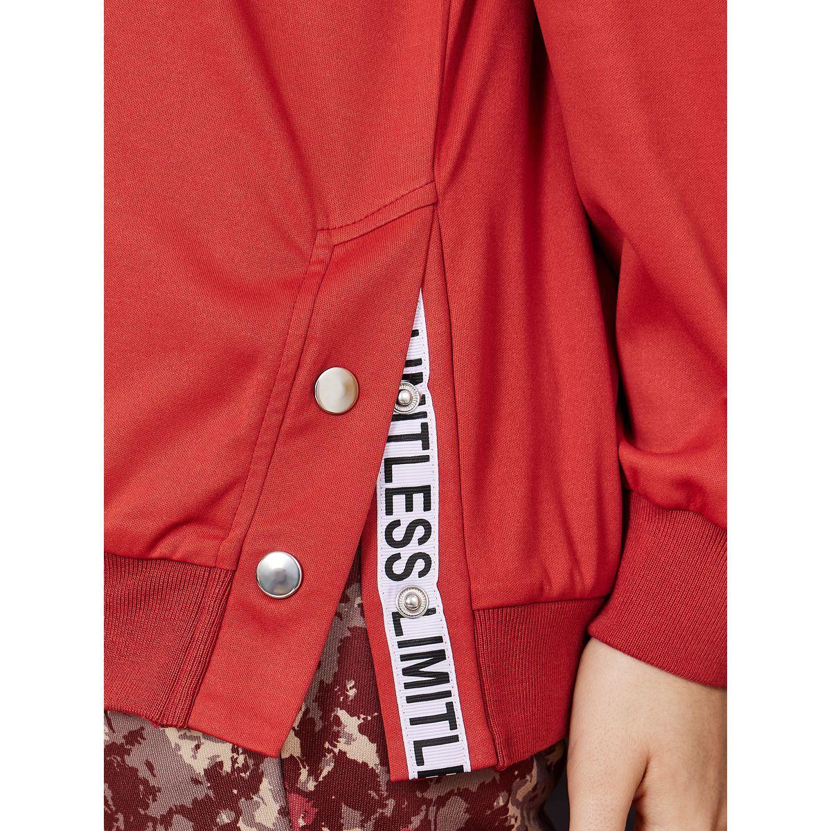 Styli Limited Printed Tape Oversized Hoodie with Side Snap Button Detail-women-clothing-hoodiesandsweatshirts-hoodies-image-4