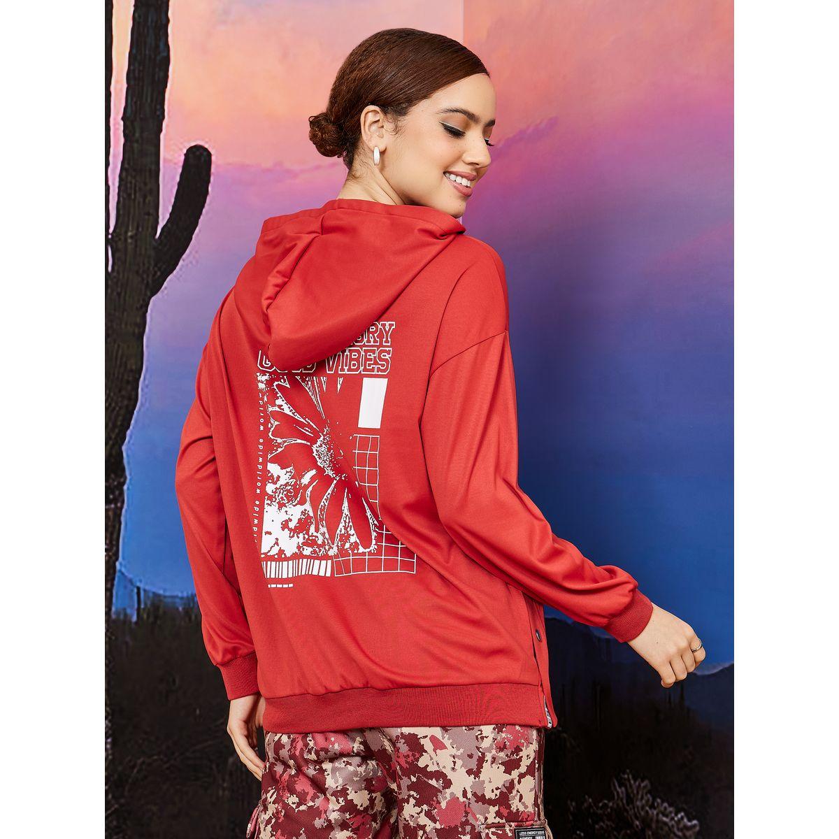 Styli Limited Printed Tape Oversized Hoodie with Side Snap Button Detail-women-clothing-hoodiesandsweatshirts-hoodies-image-6