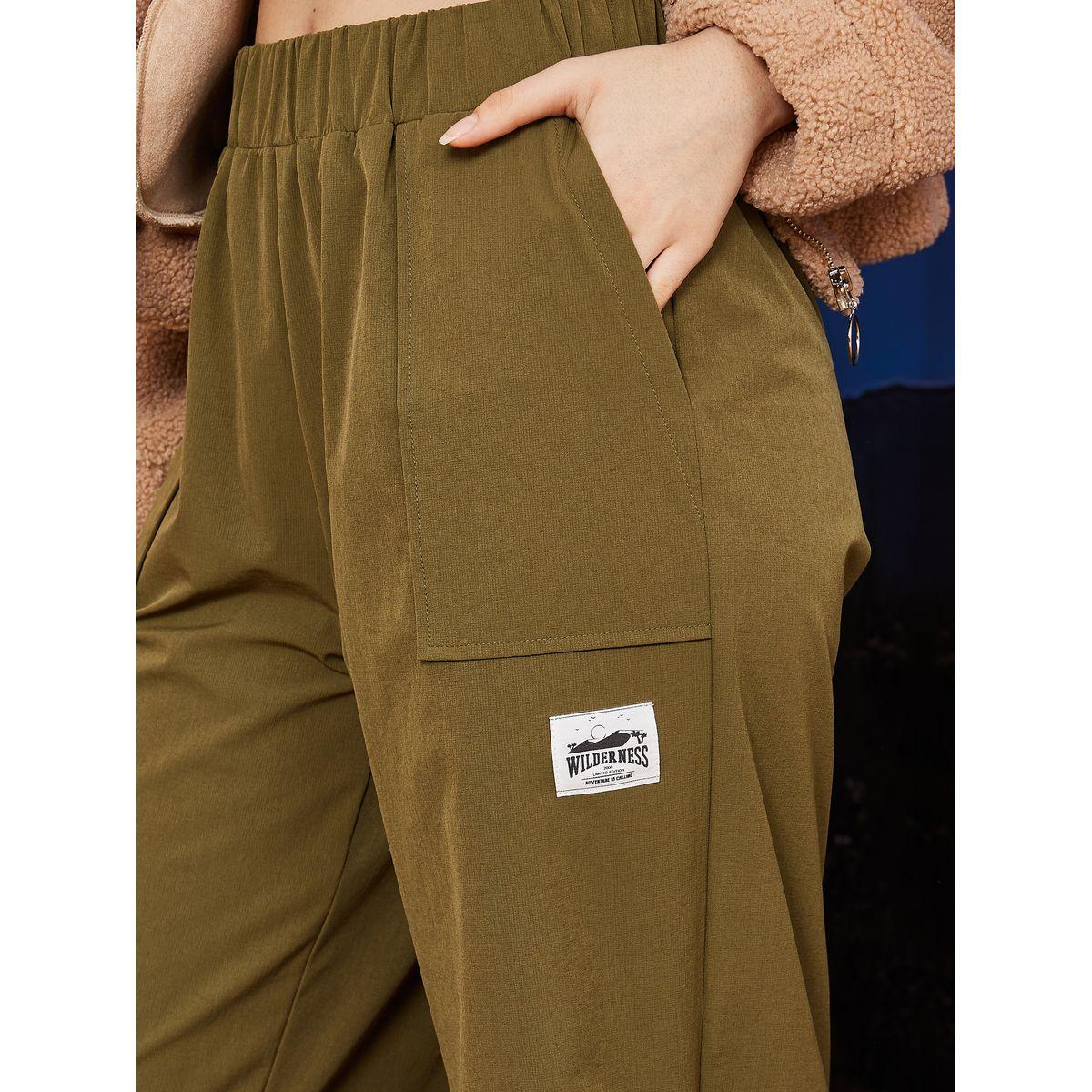 Styli Limited Elasticated Parachute Jogger in Premium Nylon with Toggle Detail-women-clothing-bottoms-joggers-image-3
