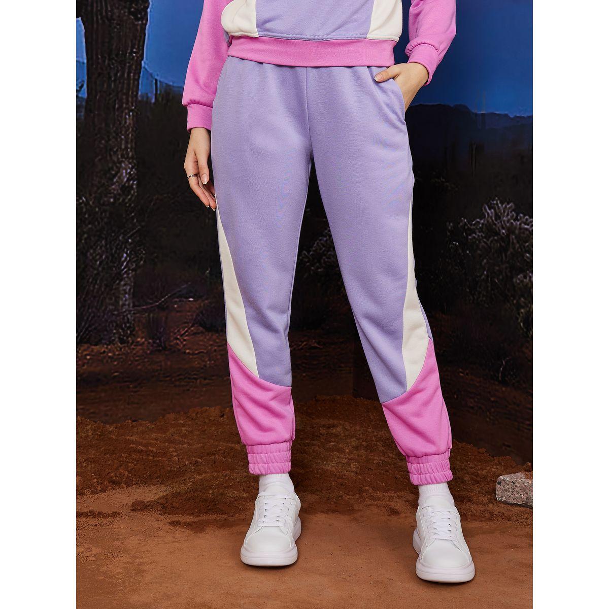جوغر بنمط كتل الالوان مع أربطة-women-clothing-bottoms-joggers-image-1