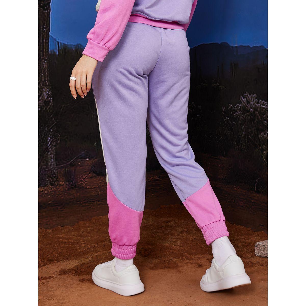 جوغر بنمط كتل الالوان مع أربطة-women-clothing-bottoms-joggers-image-4