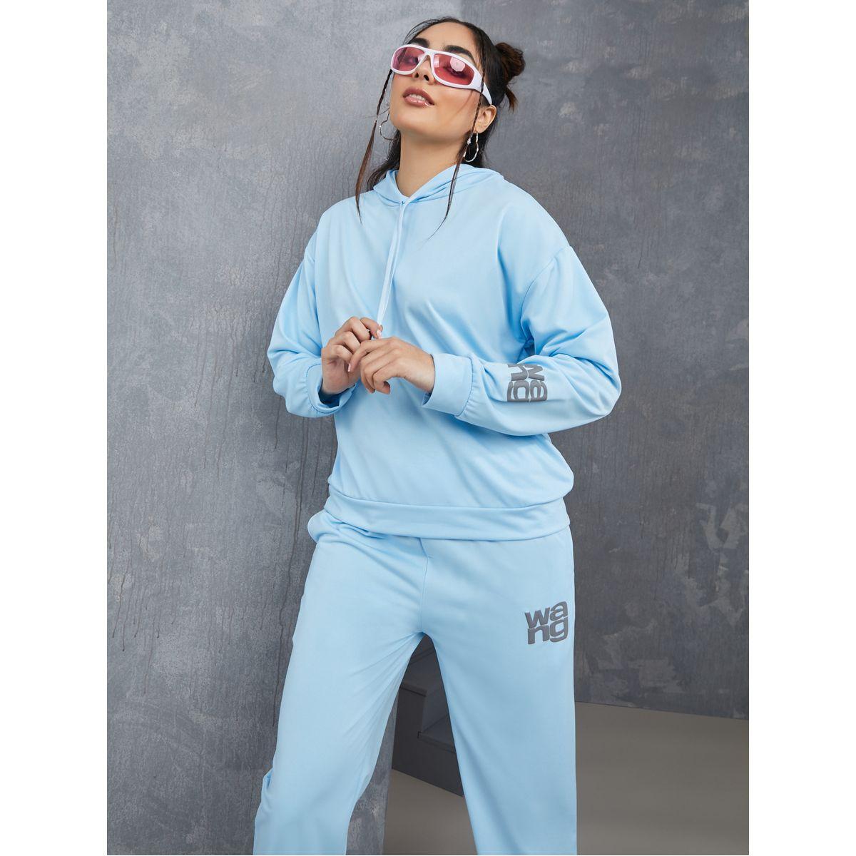 Styli Contrast Print Long Sleeves Sweatshirt and Jogger Co-Ord Set-women-clothing-coordsets-image-2