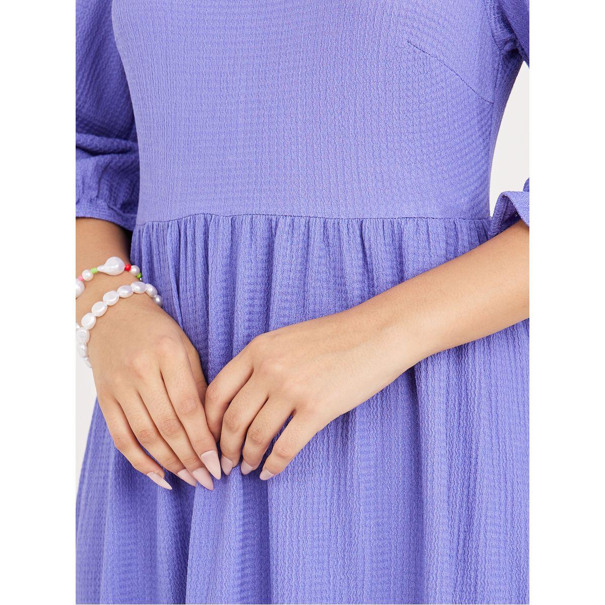 فستان طويل باكمام مزينة بكشكش-women-clothing-dresses-image-3