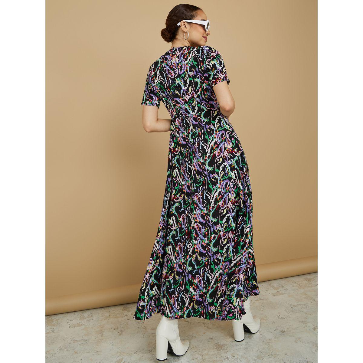 فستان طويل باكمام قصيرة-women-clothing-dresses-image-4