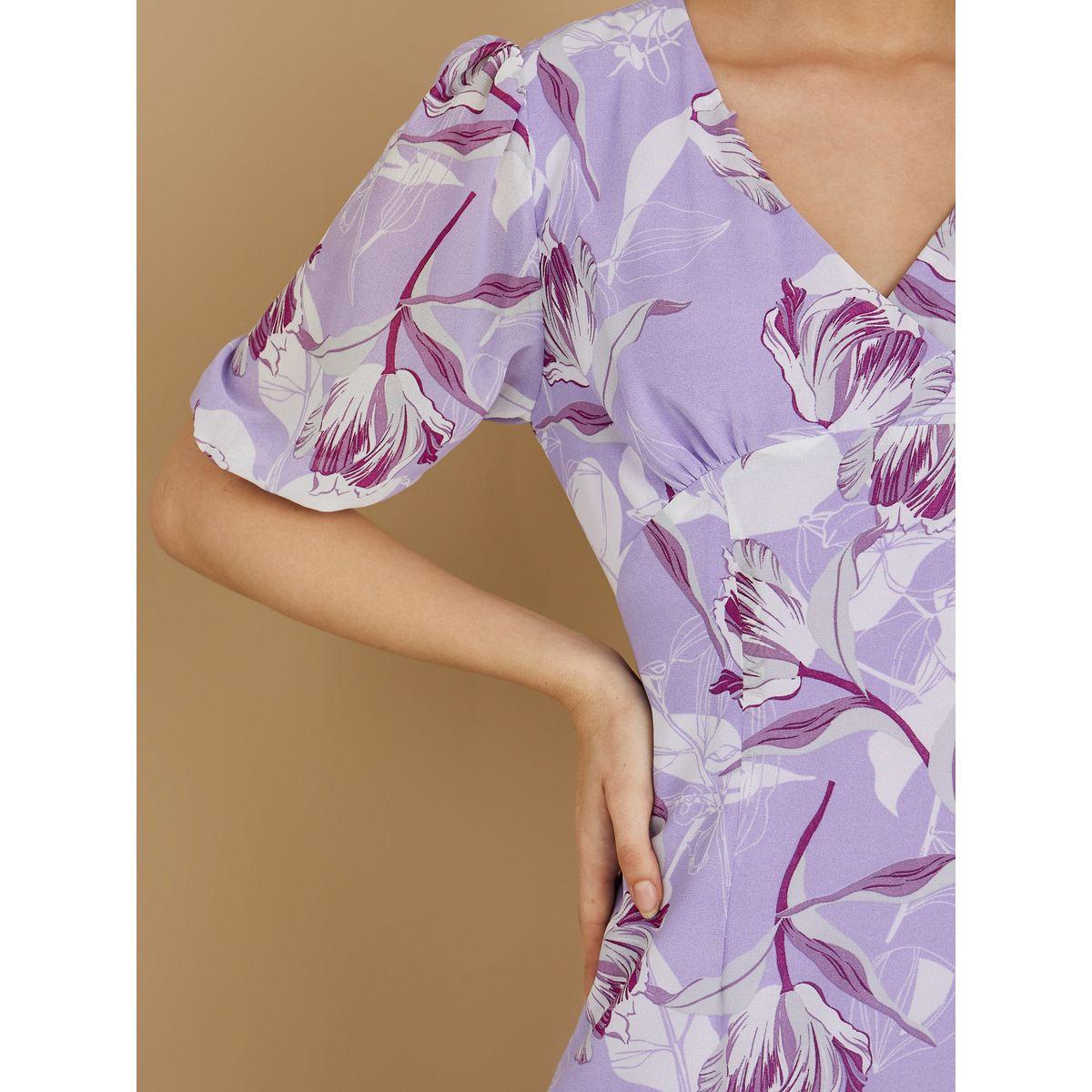 Styli Short Sleeves Floral Print A-Line Midi Dress-women-clothing-dresses-image-3