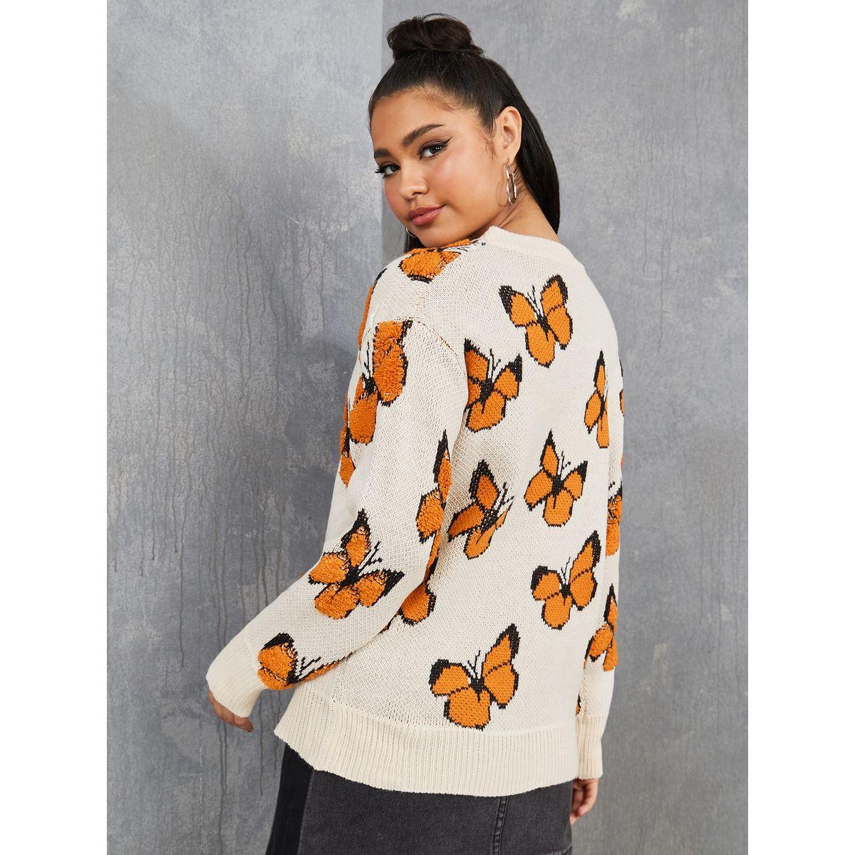 Styli Regular Length Butterfly Graphic Regular Fit Sweater-women-clothing-cardigansandjumpers-jumpers-image-5
