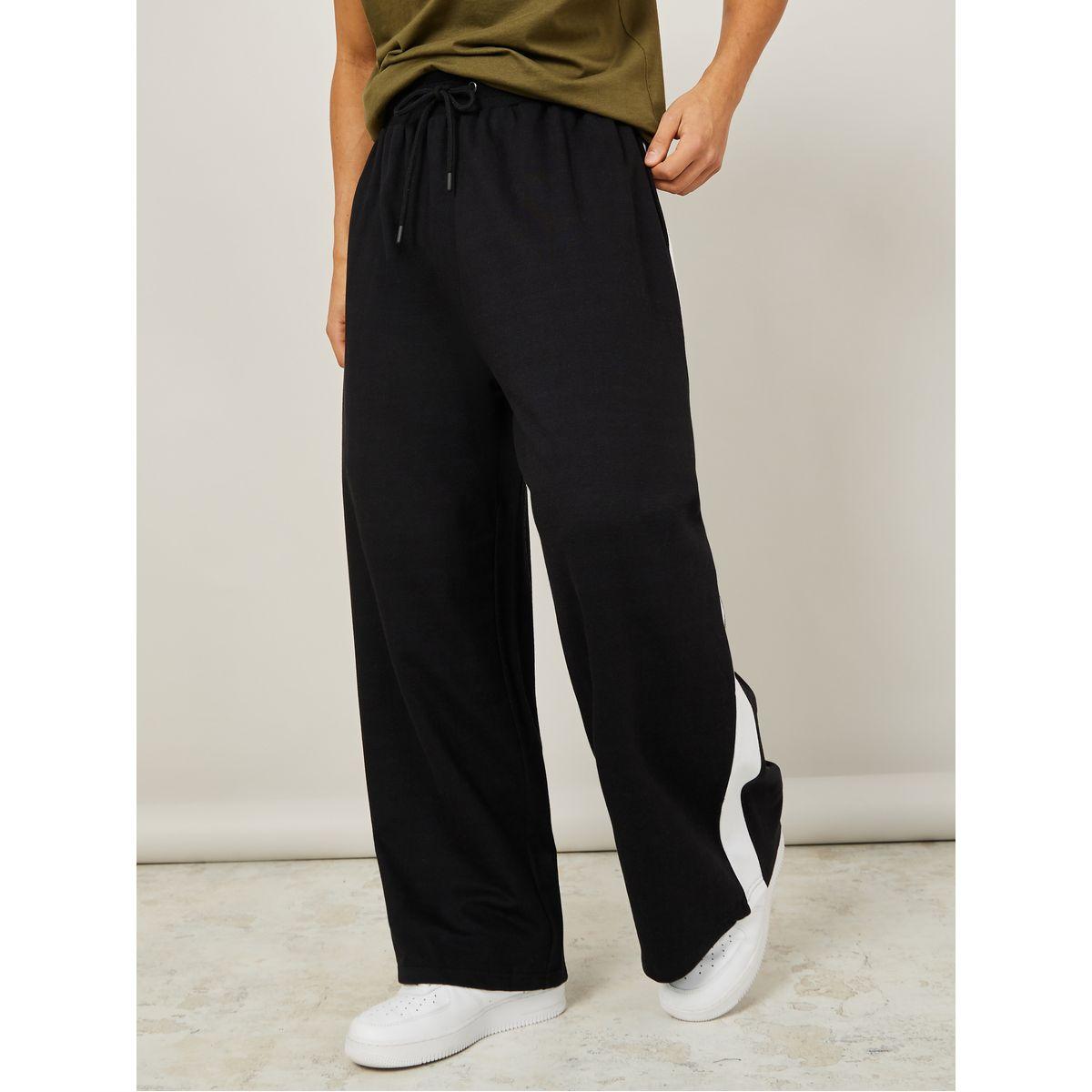 Styli Extra Wide Leg Jogger with Contrast Stripe Detail-men-clothing-bottoms-joggers-image-1