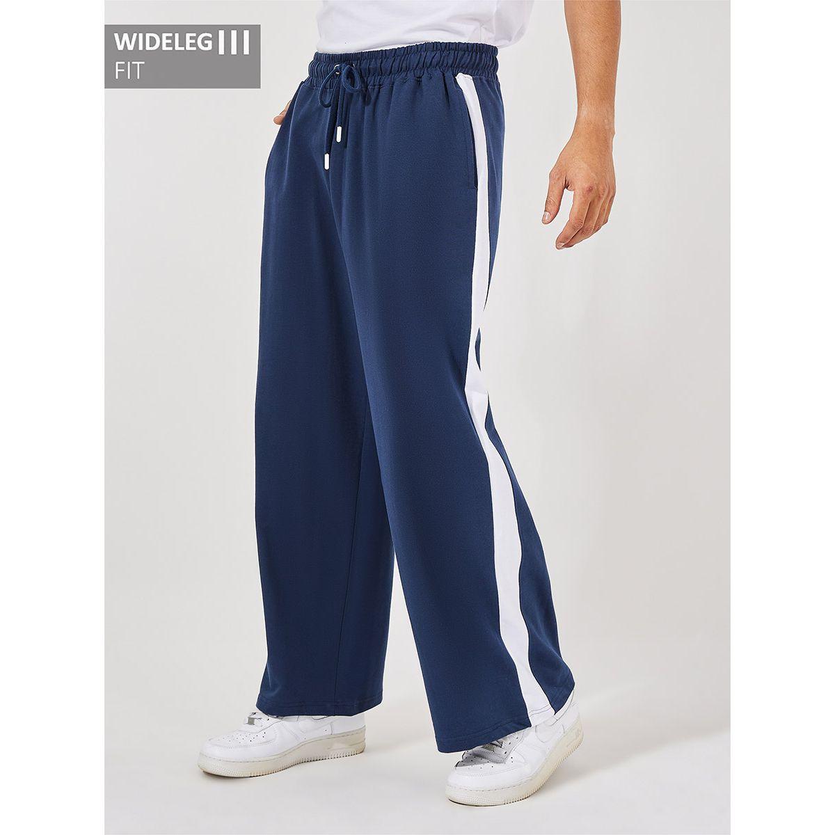 Styli Extra Wide Leg Joggers with Contrast Stripe Detail-men-clothing-bottoms-joggers-image-1