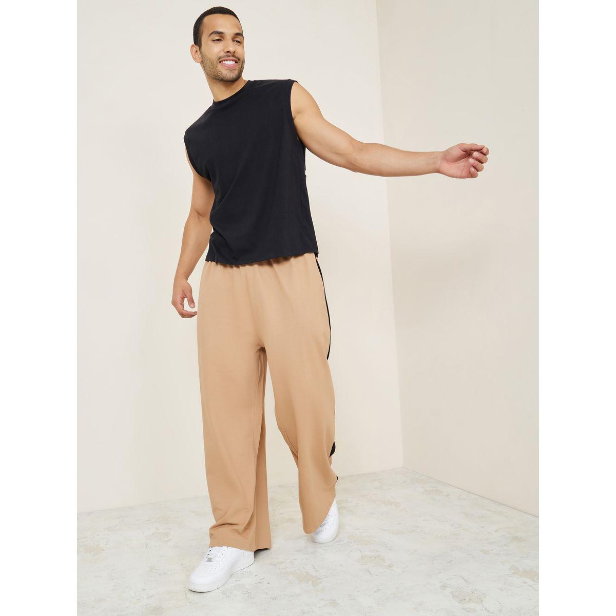 Styli Extra Wide Leg Jogger with Contrast Stripe Detail-men-clothing-bottoms-joggers-image-2