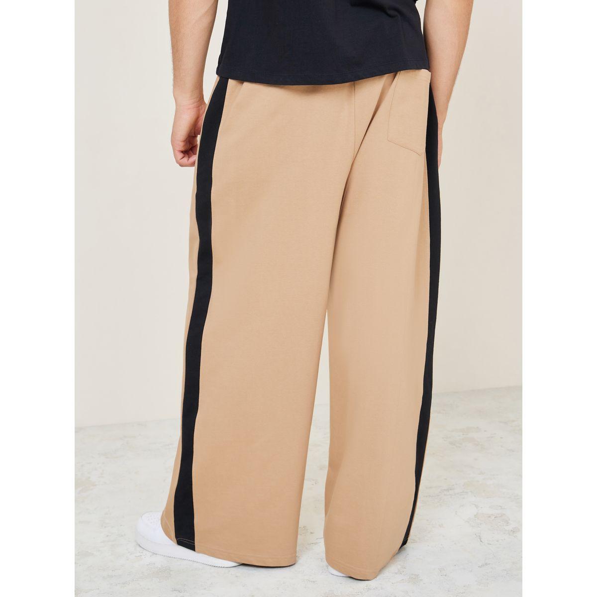 Styli Extra Wide Leg Jogger with Contrast Stripe Detail-men-clothing-bottoms-joggers-image-4