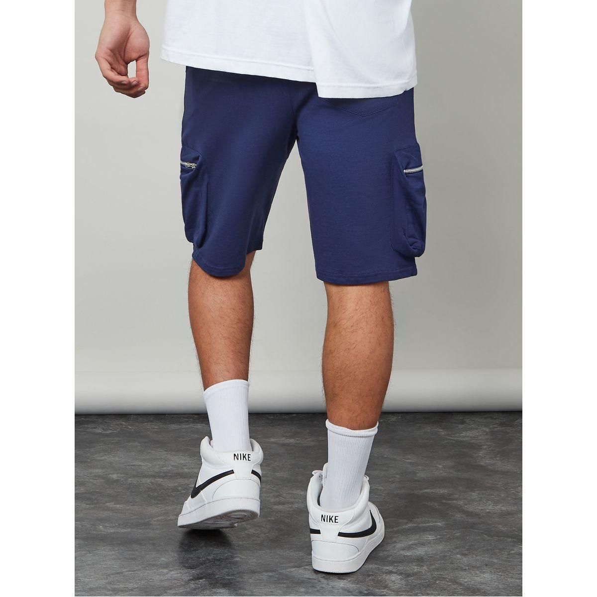 Styli Solid Oversized Shorts with Cargo Pocket Detail-men-clothing-bottoms-shorts-image-4