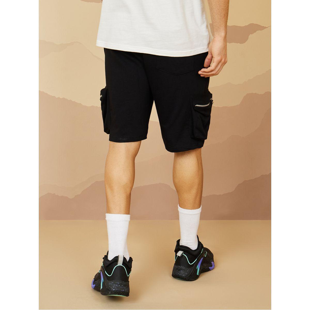 Styli Solid Oversized Short with Cargo Pocket Detail-men-clothing-bottoms-shorts-image-4
