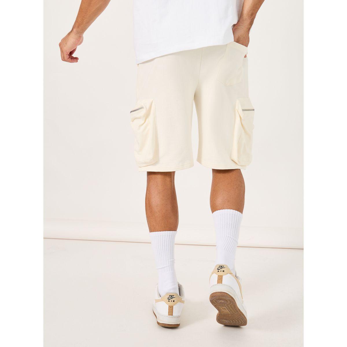 شورت كارجو فضفاض مع تفاصيل سحاب-men-clothing-bottoms-shorts-image-4