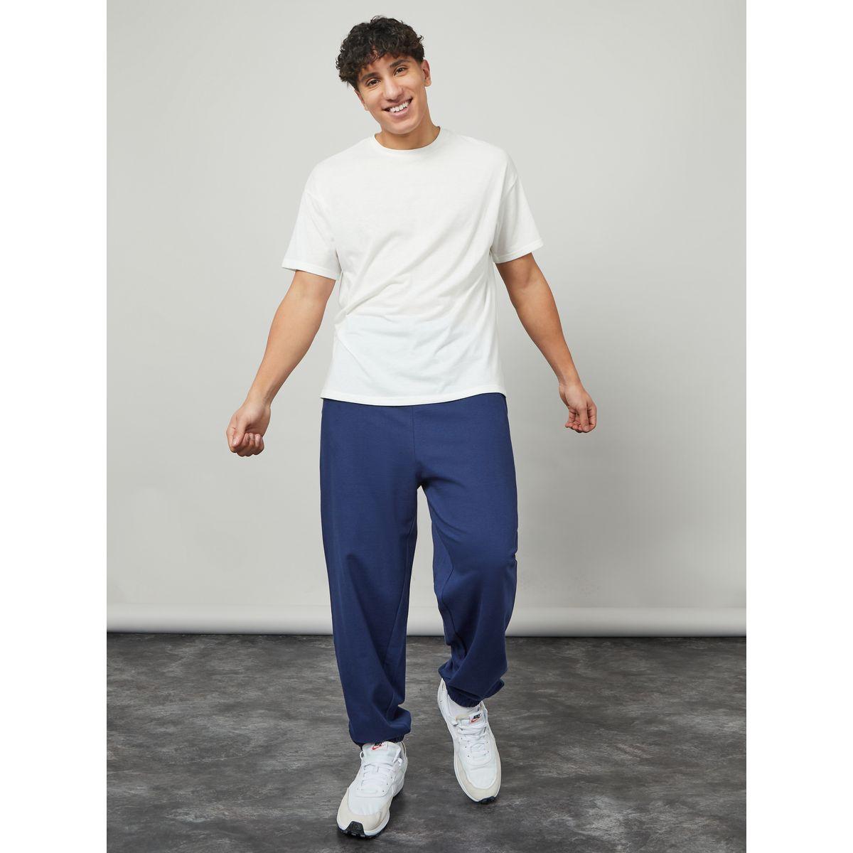 Styli Basic Oversized Jogger with Elasticated Cuff Detail-men-clothing-bottoms-joggers-image-2