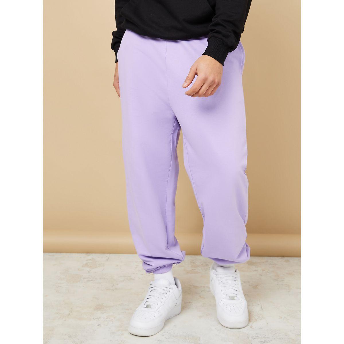 Styli Basic Oversized Jogger with Elasticated Cuff Detail-men-clothing-bottoms-joggers-image-1