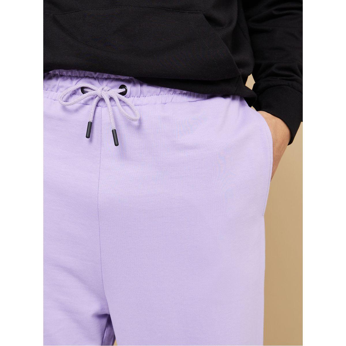 Styli Basic Oversized Jogger with Elasticated Cuff Detail-men-clothing-bottoms-joggers-image-4