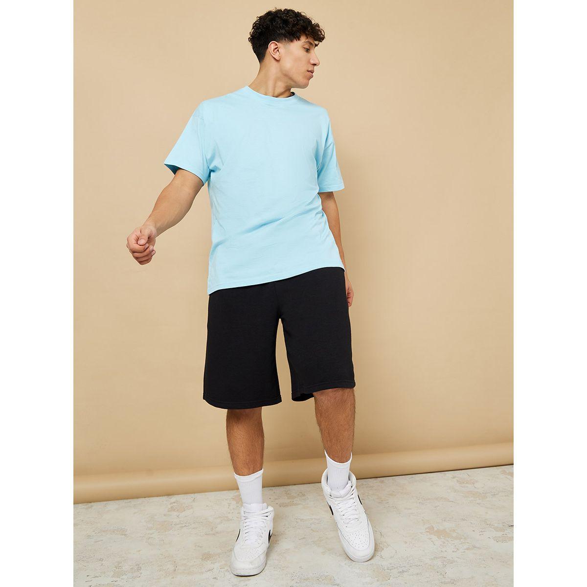 Styli Basic Oversized Shorts with Drawstring-men-clothing-bottoms-shorts-image-2