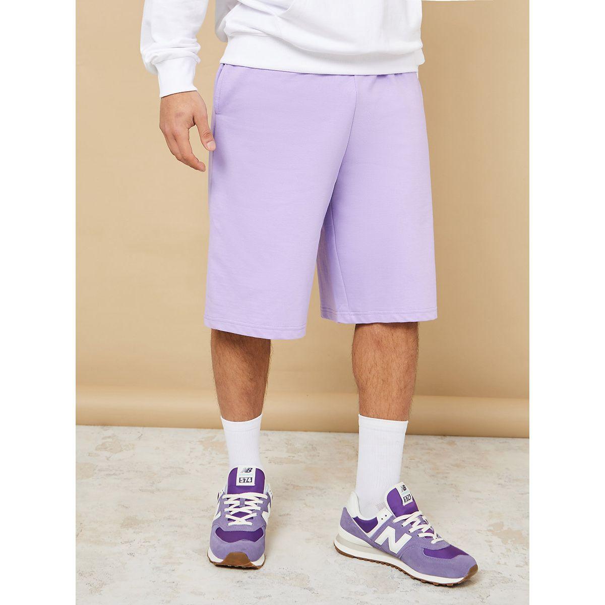 Styli Basic Oversized Shorts with Drawstring-men-clothing-bottoms-shorts-image-1