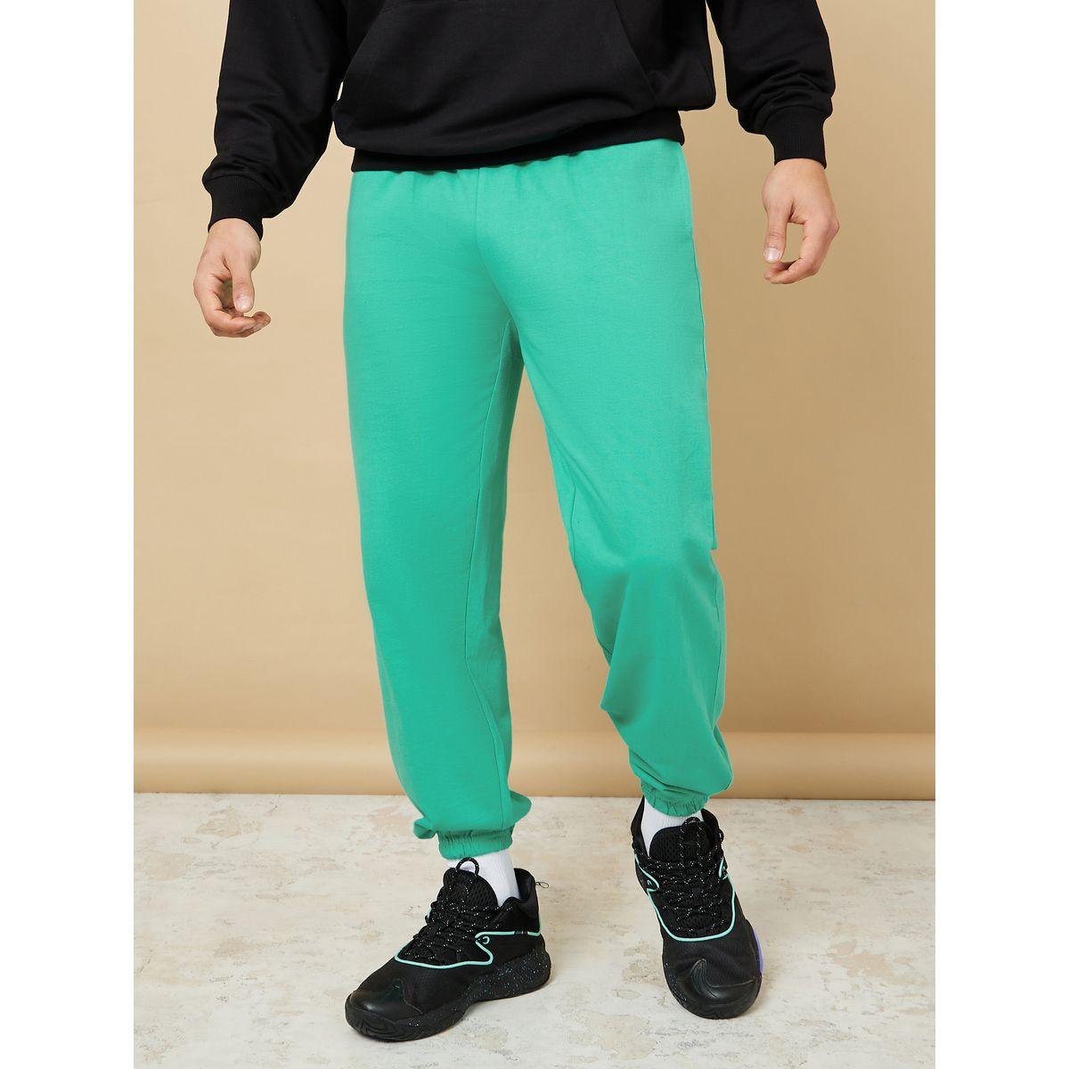 Styli Basic Relaxed Fit Jogger with Elasticated Cuff Detail-men-clothing-bottoms-joggers-image-1
