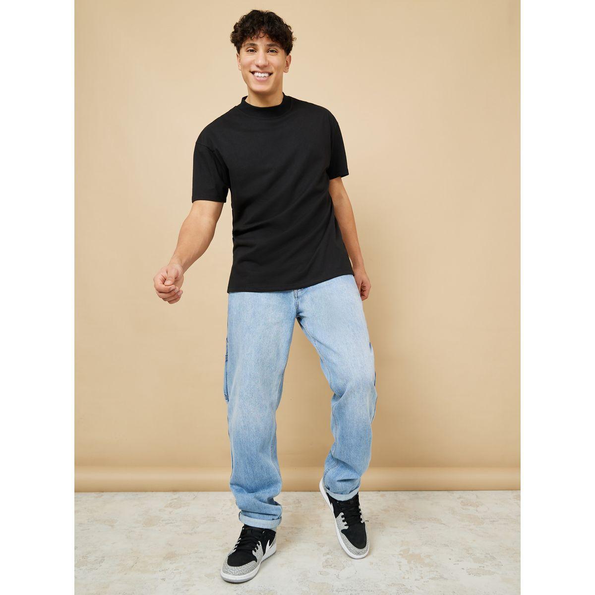 Styli Mock Neck Oversize T Shirt-men-clothing-tshirtsandpolos-tshirts-image-2