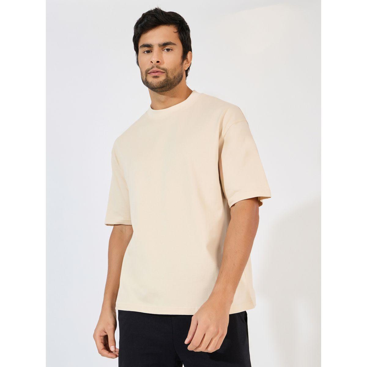 تيشيرت فضفاض بياقة وهمية-men-clothing-tshirtsandpolos-tshirts-image-1