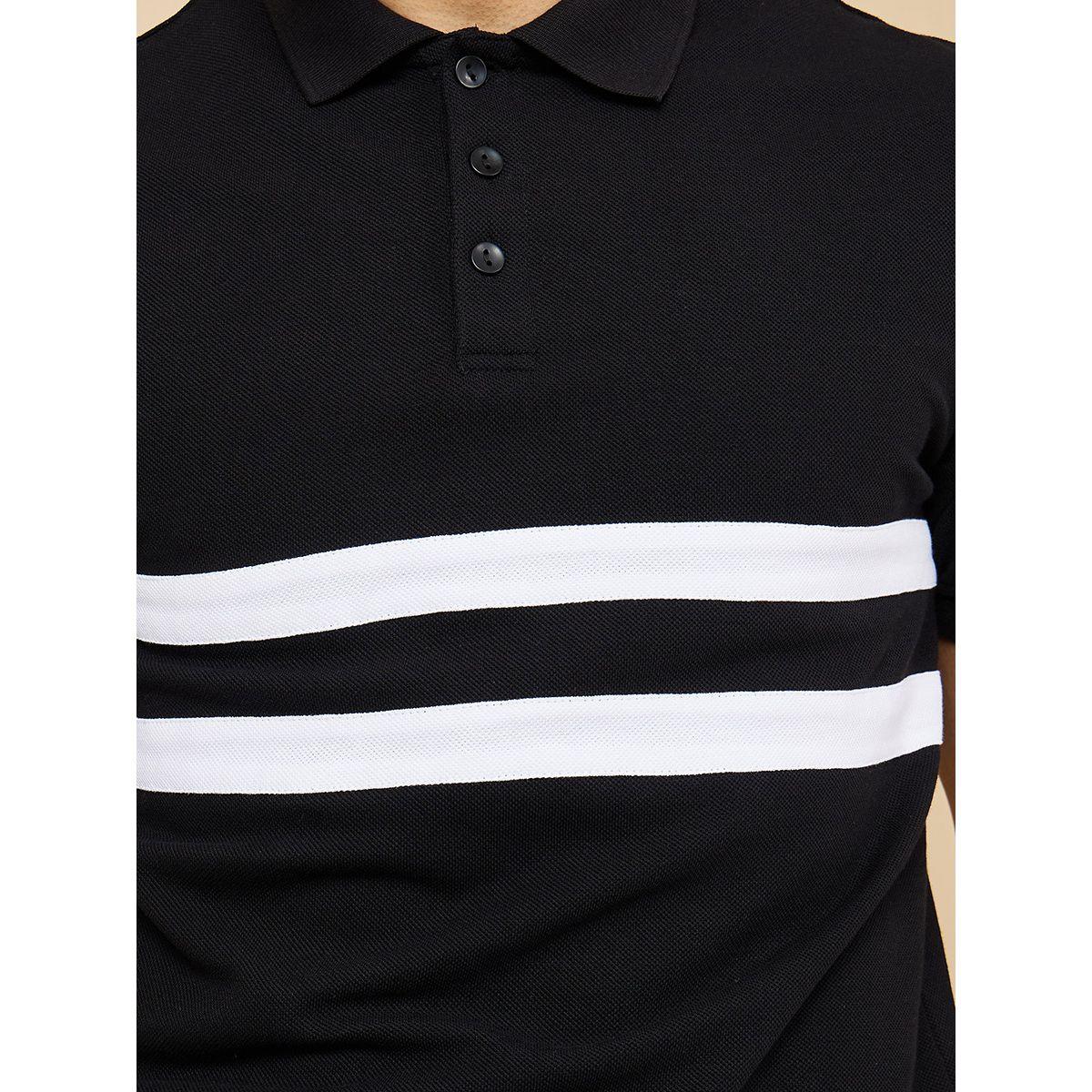 Styli Pique Polo with contrast chest stripe detail-men-clothing-tshirtsandpolos-polos-image-4