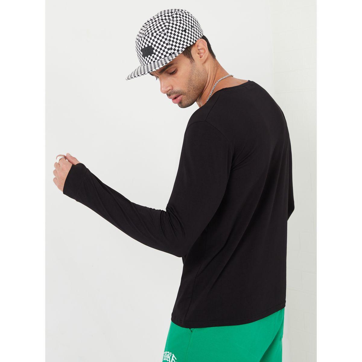Styli Solid Thumbhook Fit Long Sleeves T-Shirt-men-clothing-tshirtsandpolos-tshirts-image-4