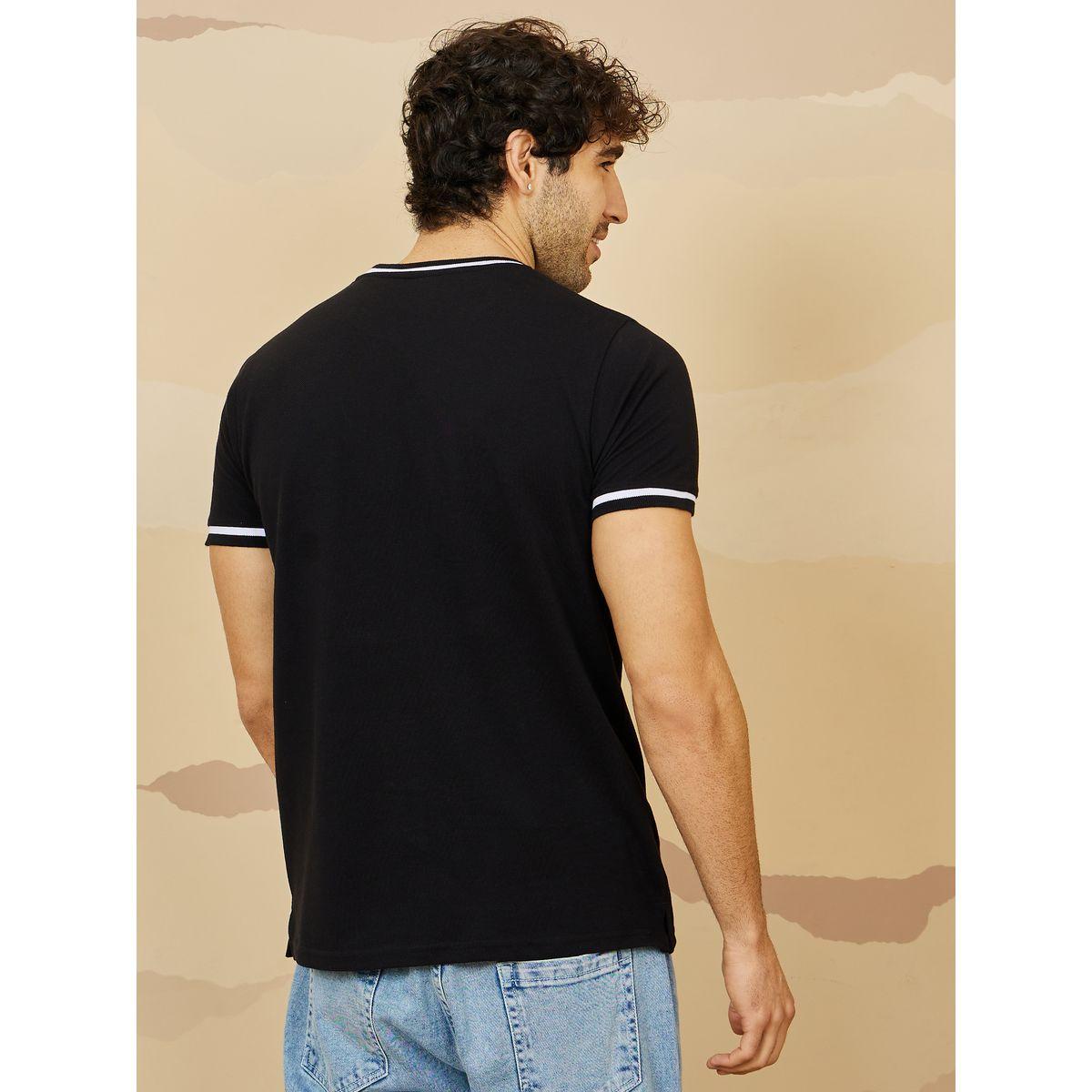 Styli Pique Knit Ringer Regular T shirt with Twin Tipping-men-clothing-tshirtsandpolos-tshirts-image-4