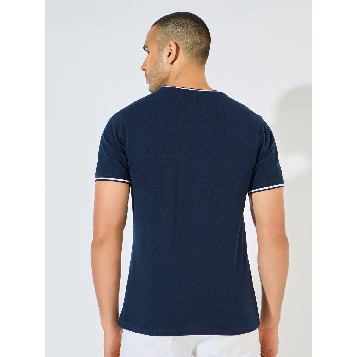 Styli Pique Knit Ringer Regular T-Shirt with Twin Tipping-men-clothing-tshirtsandpolos-tshirts-image-4