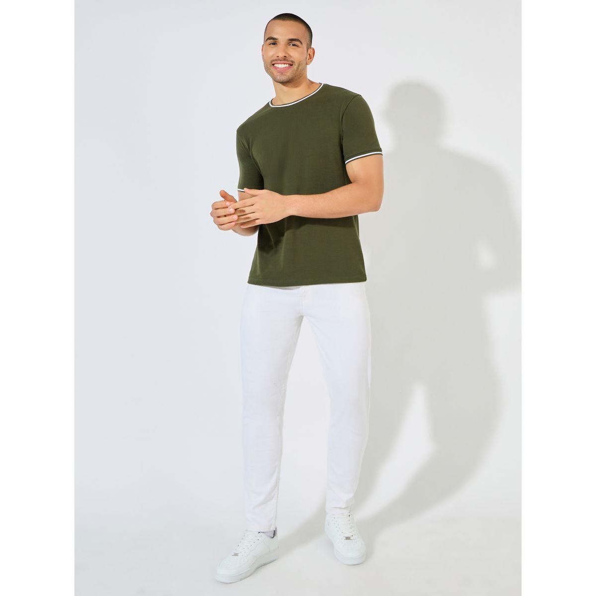 Styli Pique Knit Ringer Regular T-Shirt with Twin Tipping-men-clothing-tshirtsandpolos-tshirts-image-2