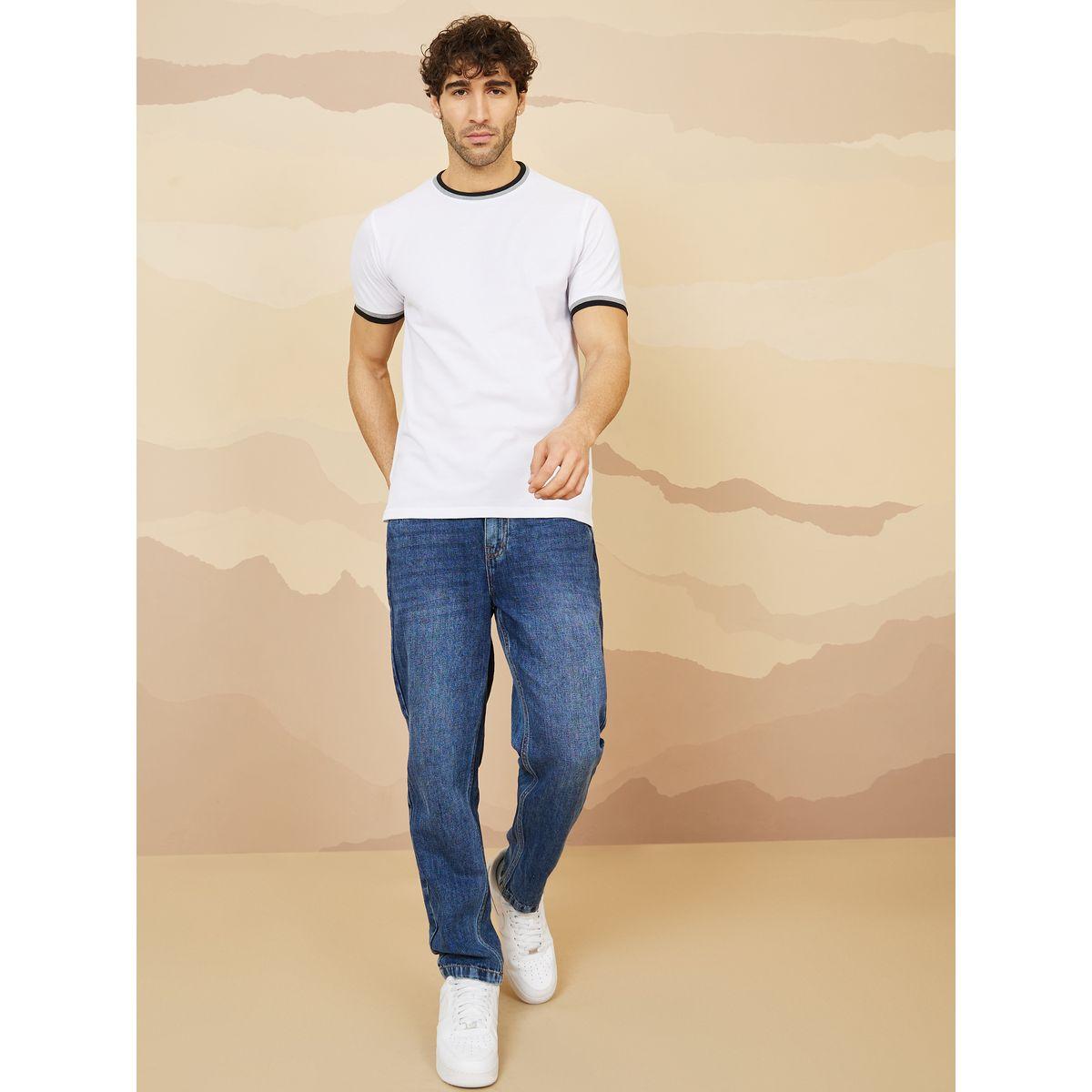 Styli Pique Knit Ringer Regular T shirt with Twin Tipping-men-clothing-tshirtsandpolos-tshirts-image-2