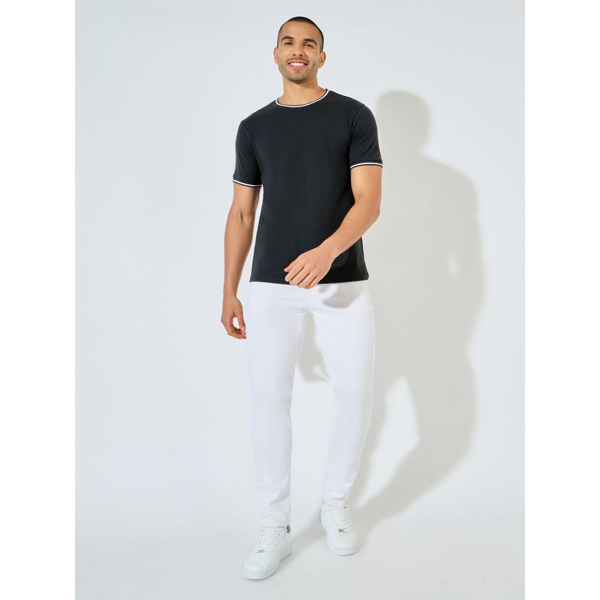 Styli Pique Knit Ringer Regular T-Shirt with Twin Tipping-men-clothing-tshirtsandpolos-tshirts-image-2